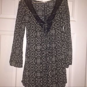 Vintage black-laced dress